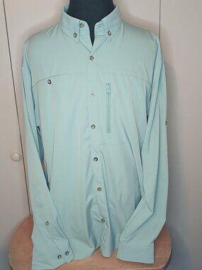 33,000Ft. Men's Teal Green XXL Hiking/Fishing Shirt (0847G)